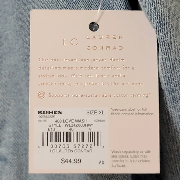 LC Lauren Conrad New Core Denim Jacket - Picture 5 of 13